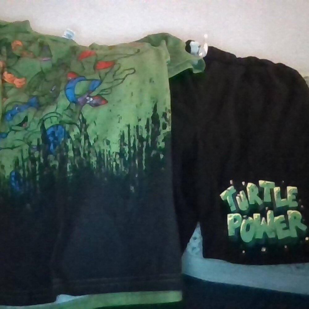 Boy's 2-piece TMNT short set from SHEIN size 10
